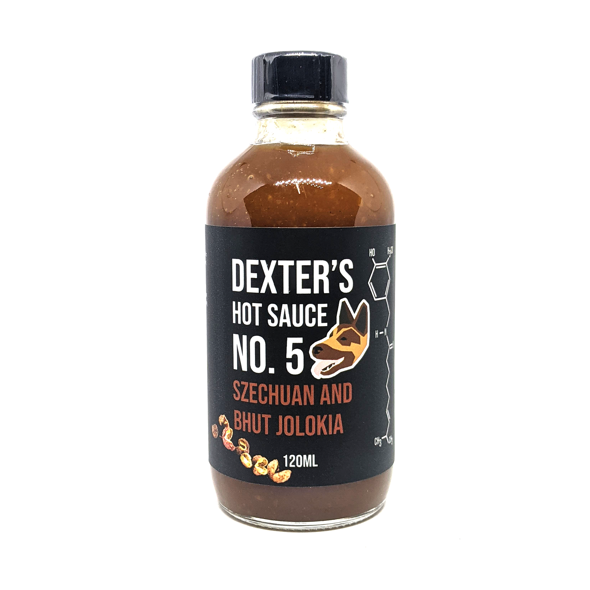 Dexter's Szechuan and Bhut Jolokia Hot Sauce 120ml